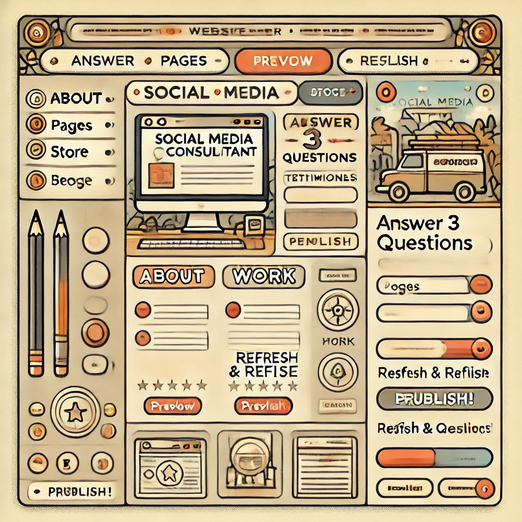 Web and landing page creation